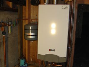 heating system with combi boiler